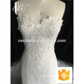 New Design Wedding Dress 2017 Real Photo Lace V-Neck Backless Mermaid Wedding Dresses